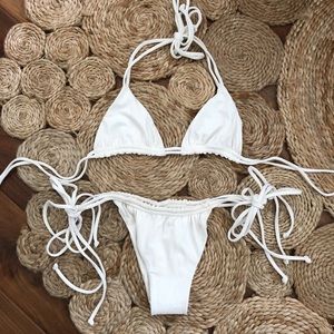 aila blue bikini white xs